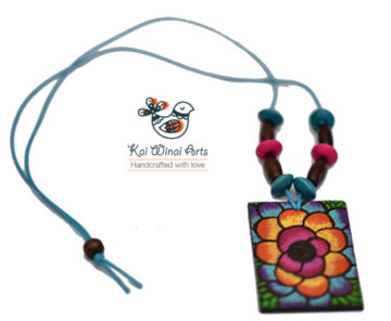 Flower Handpainted Necklace