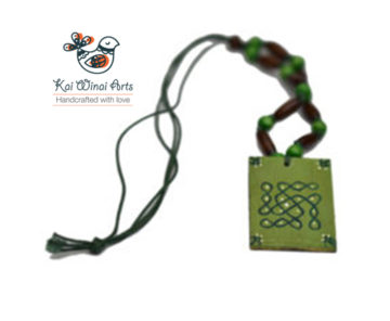 Kolam Wooden Necklace